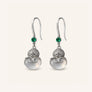 Chalcedony Gourd Drop Earrings
