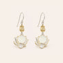 Lotus Silver Drop Earrings