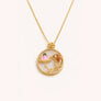 White Jade Koi Lotus Necklace