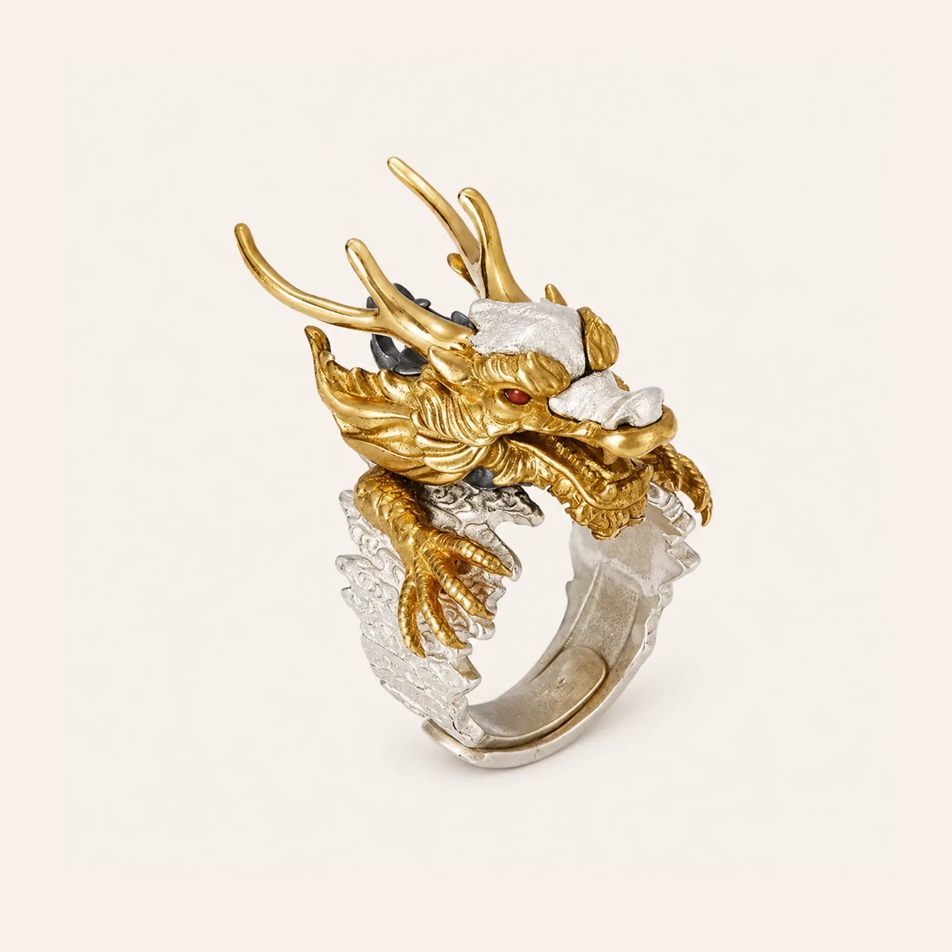 Adjustable Dragon Zodiac Ring
