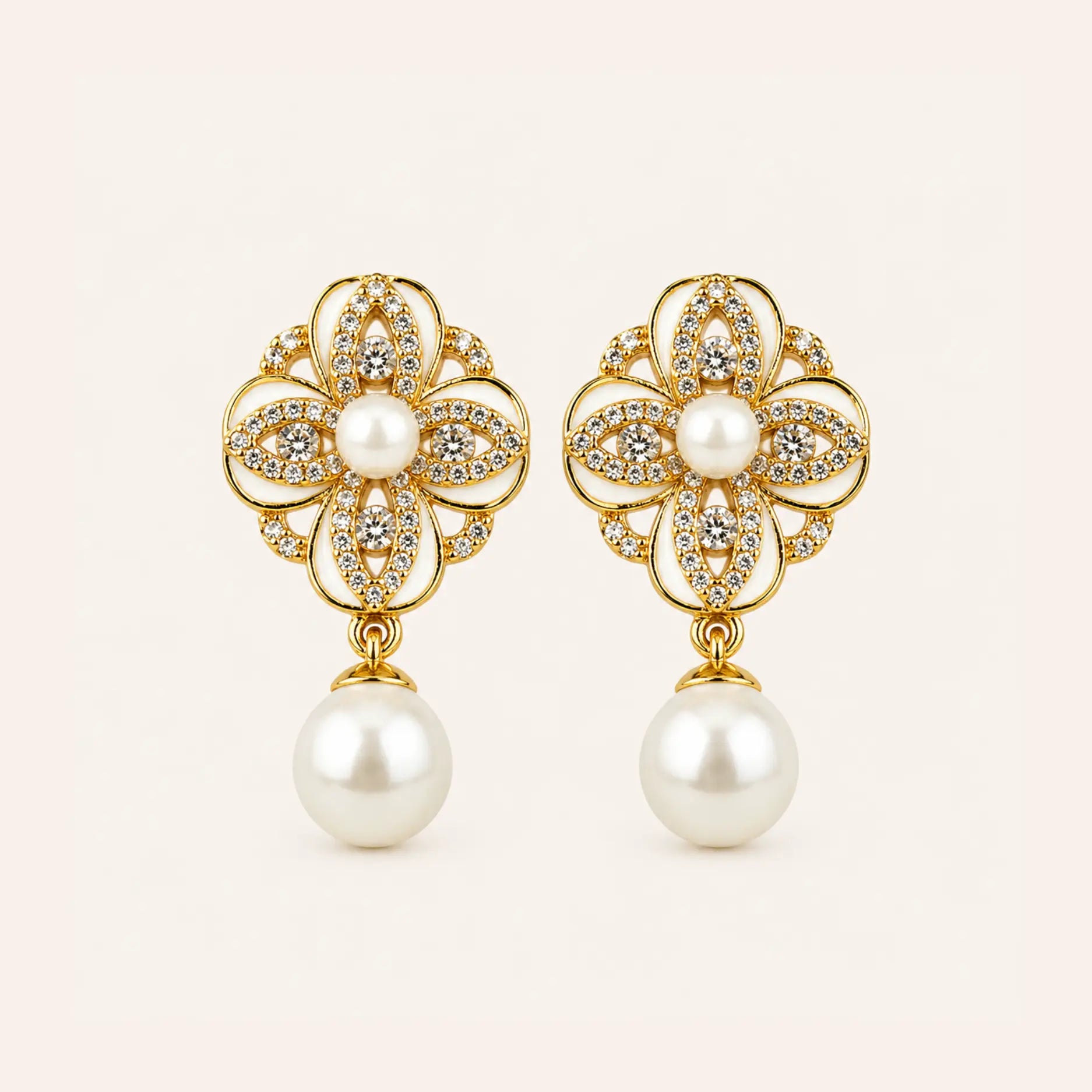 Pearl Flower Calm Earrings