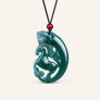 Blue Jade Horse Zodiac Pendant