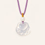 White Agate Dog Paw Pendant