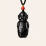Black Hetian Jade Lucky Pig Pendant