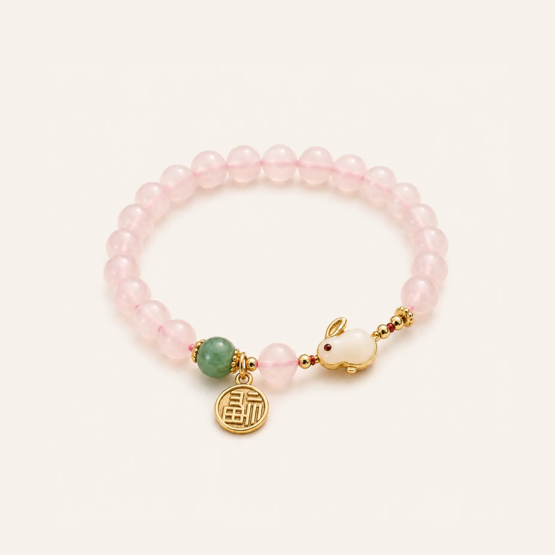 Bunny Rose Quartz Bracelet