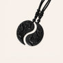 Bound Together Dragon Phoenix Obsidian Couple Pendants
