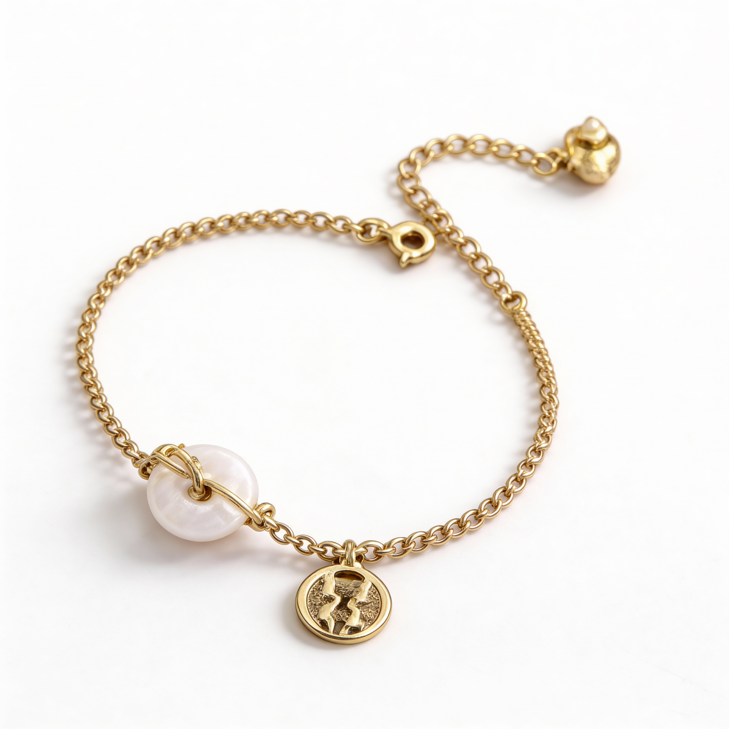 White Jade Double Happiness Bracelet