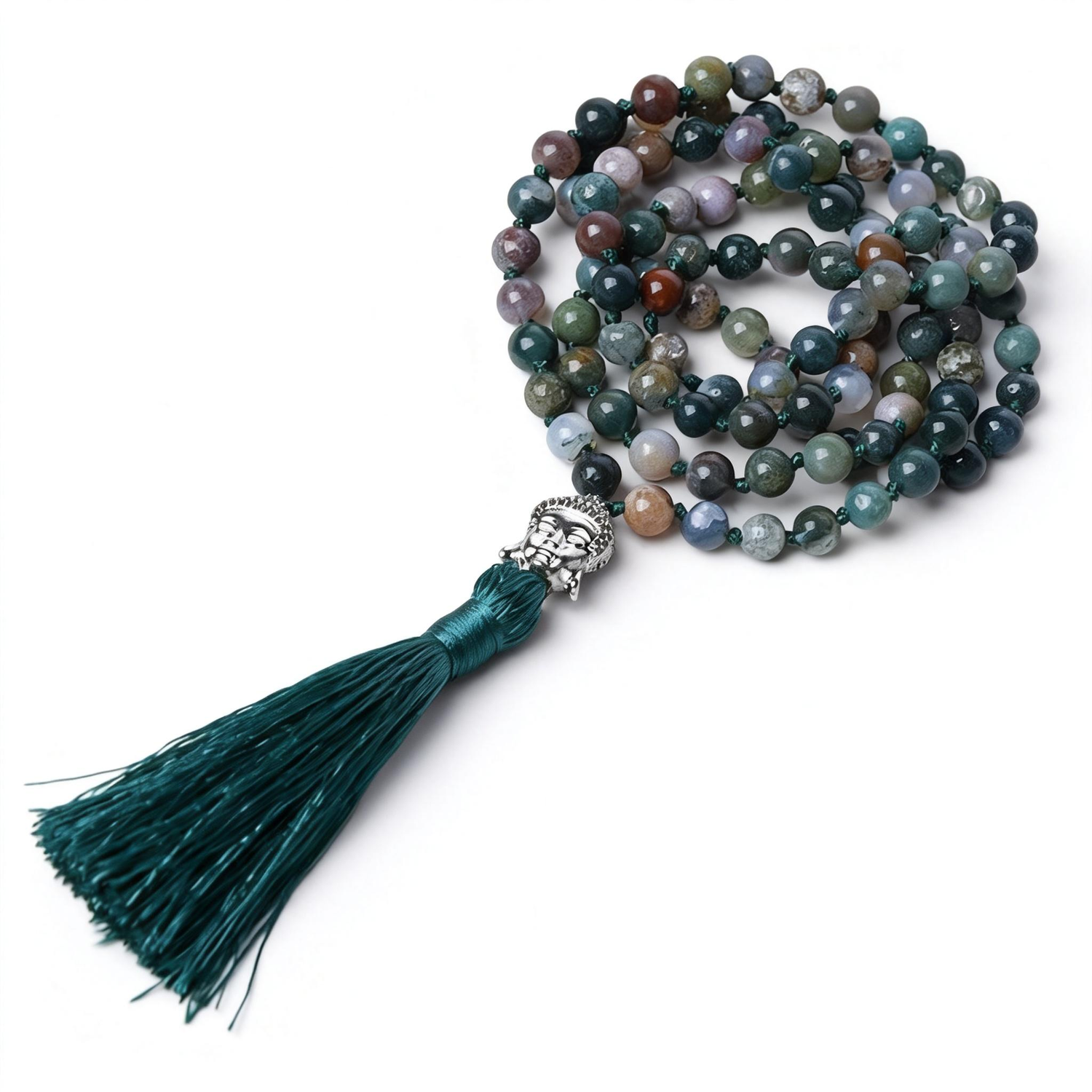 Earthy Equilibrium Indian Agate Mala