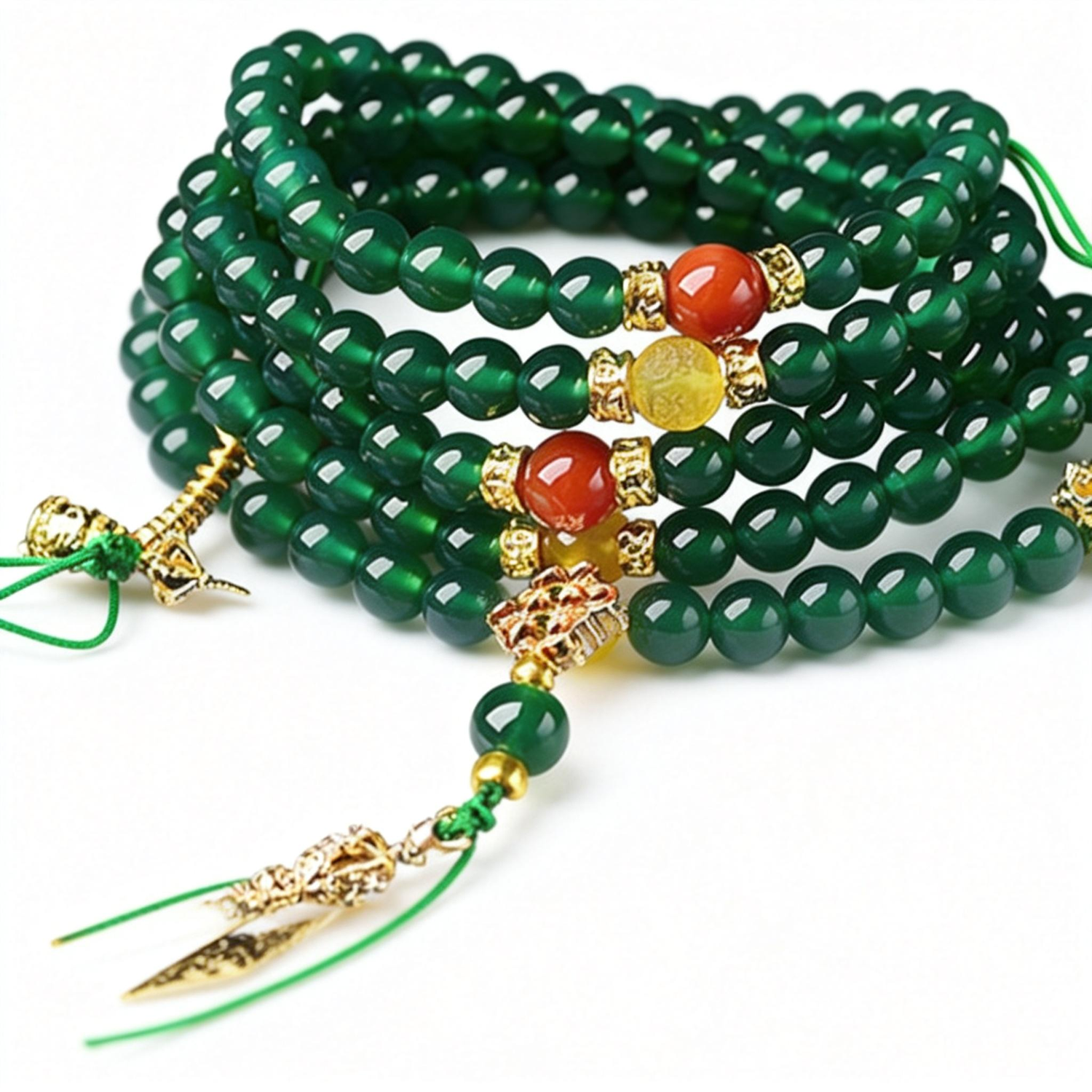 Green Agate Success Alignment Mala