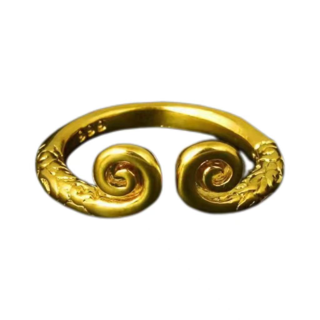 Black Myth Wukong Golden Cudgel Headband Opening Adjustable Ring