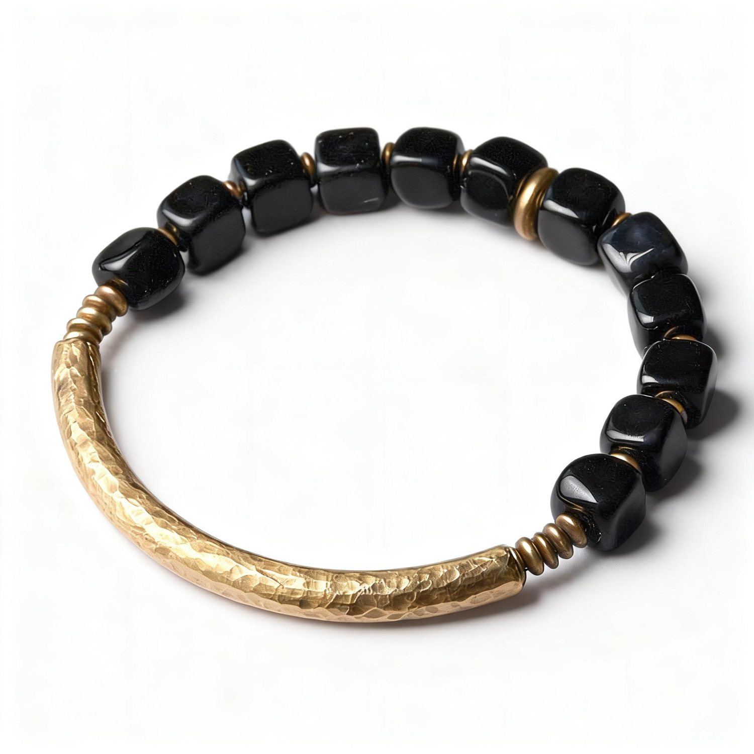 Obsidian Copper Strength Bracelet