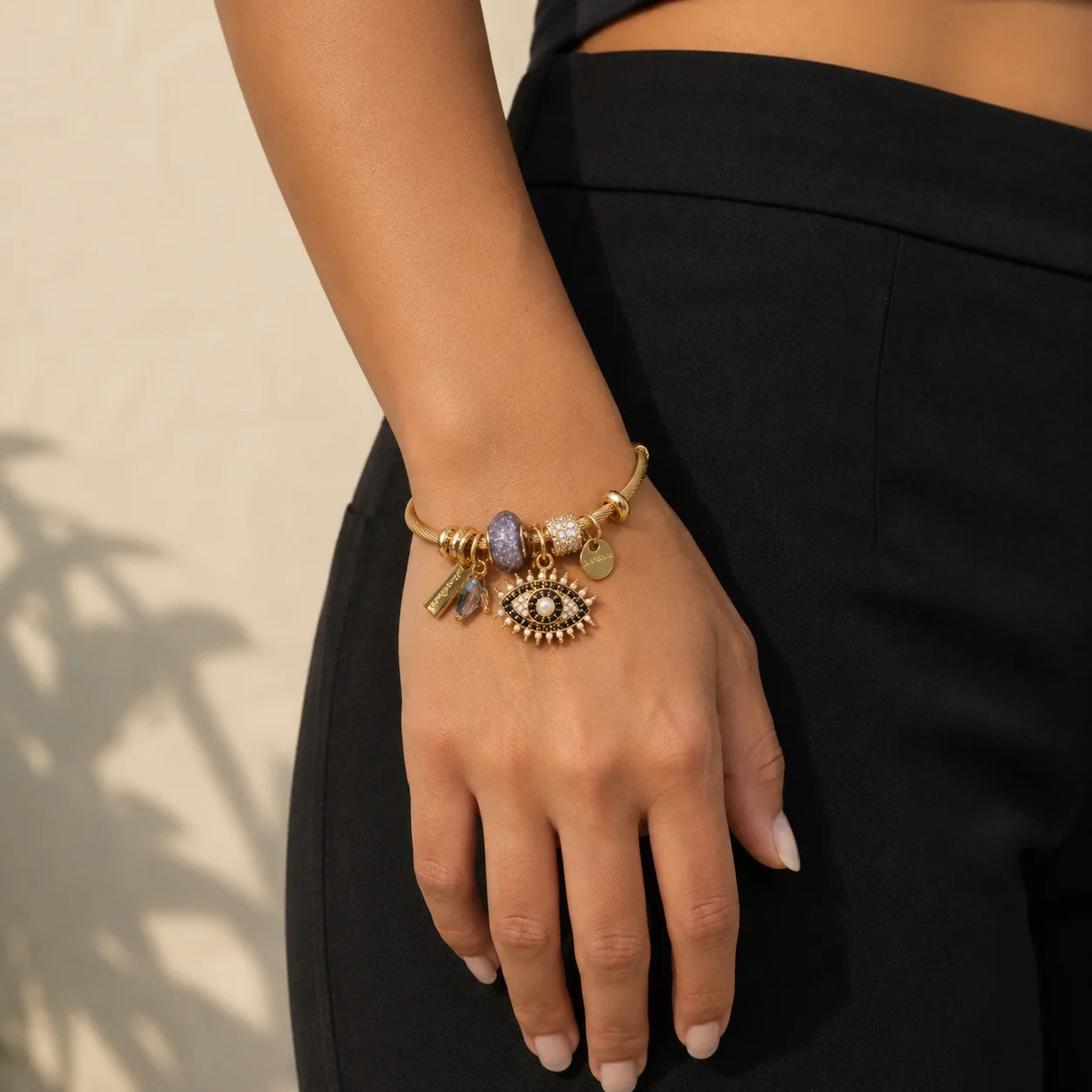 Protective Vintage Evil Eye Charm Bracelet
