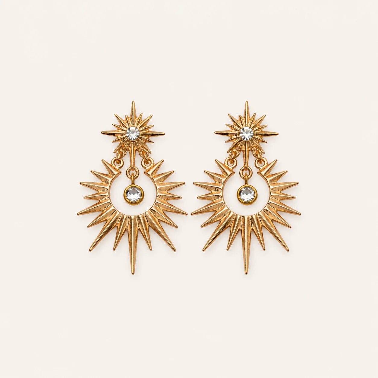 Radiant Starburst Stud Earrings