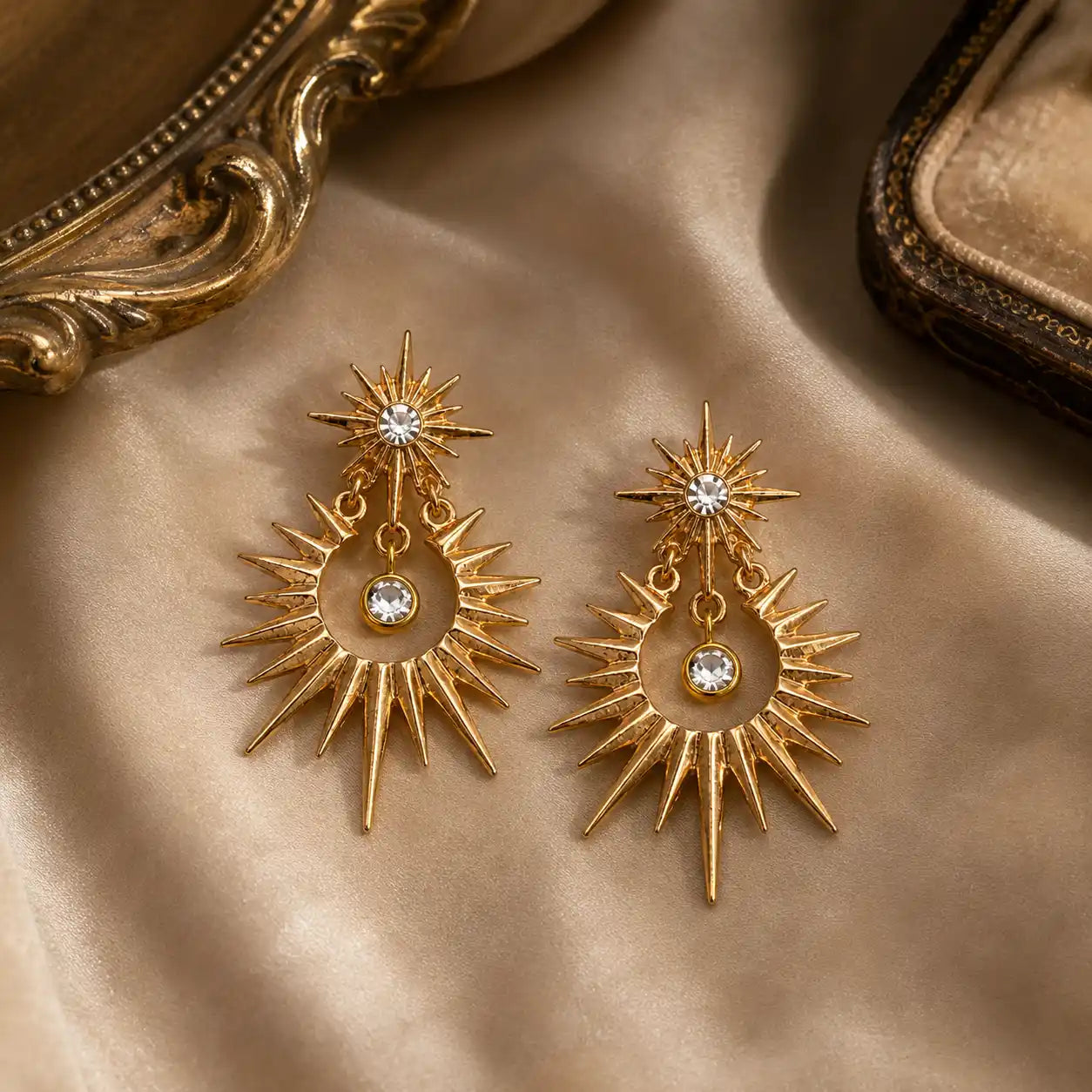 Radiant Starburst Stud Earrings