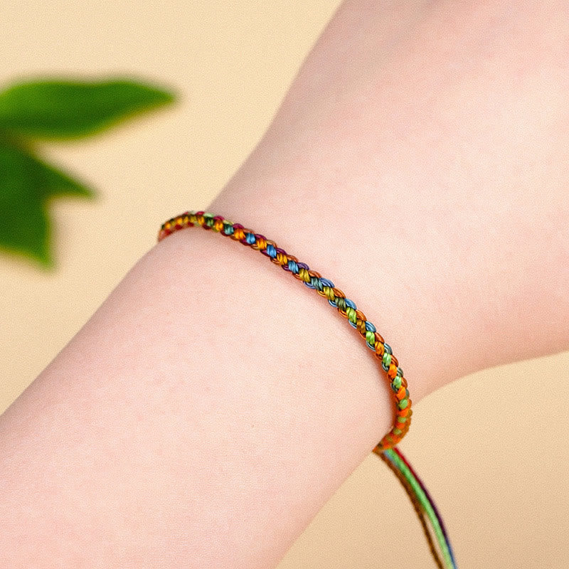 May All Your Wishes Come True Lucky Multicolored Bracelet