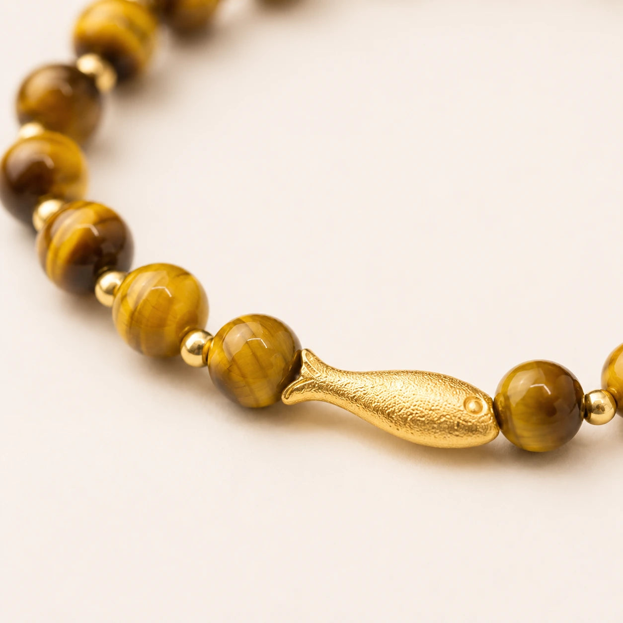 Prosperity Tiger Eye Goldfish Bracelet