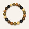 Mixed Wood Fu Bead Bracelet