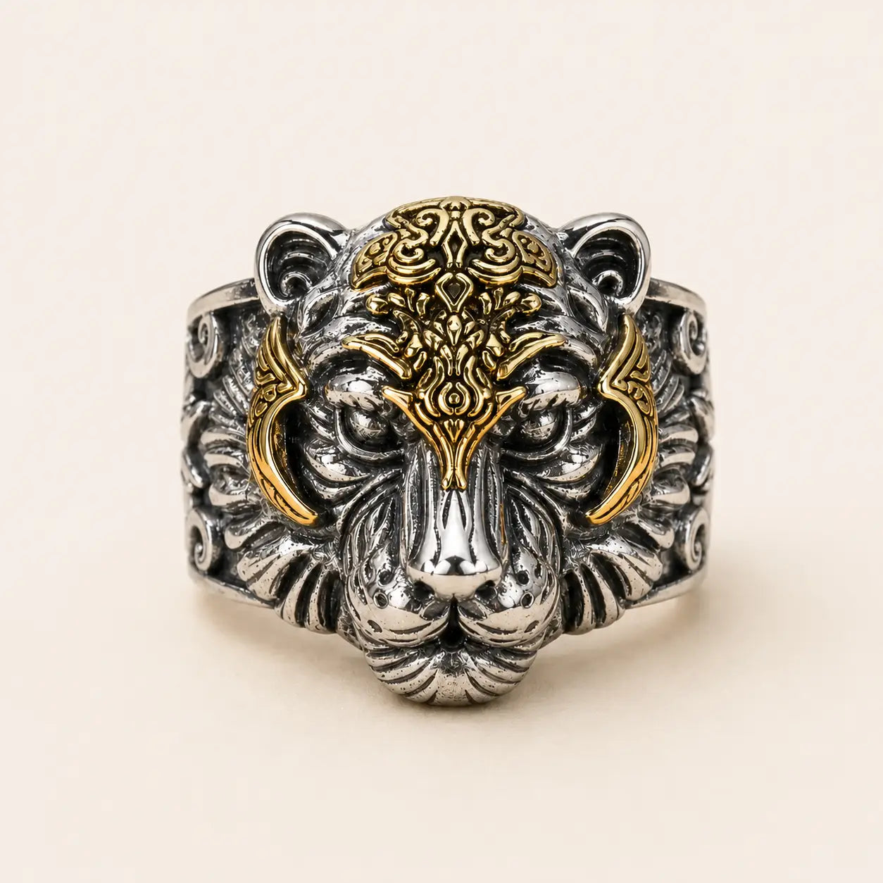925 Silver Tiger Ring