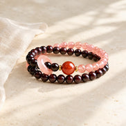 Joyful Fortune Sandalwood Agate Bracelet