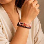 Joyful Fortune Sandalwood Agate Bracelet