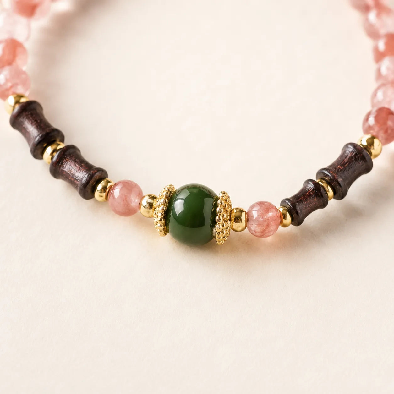 Folk Style Nanhong Sandalwood Bracelet