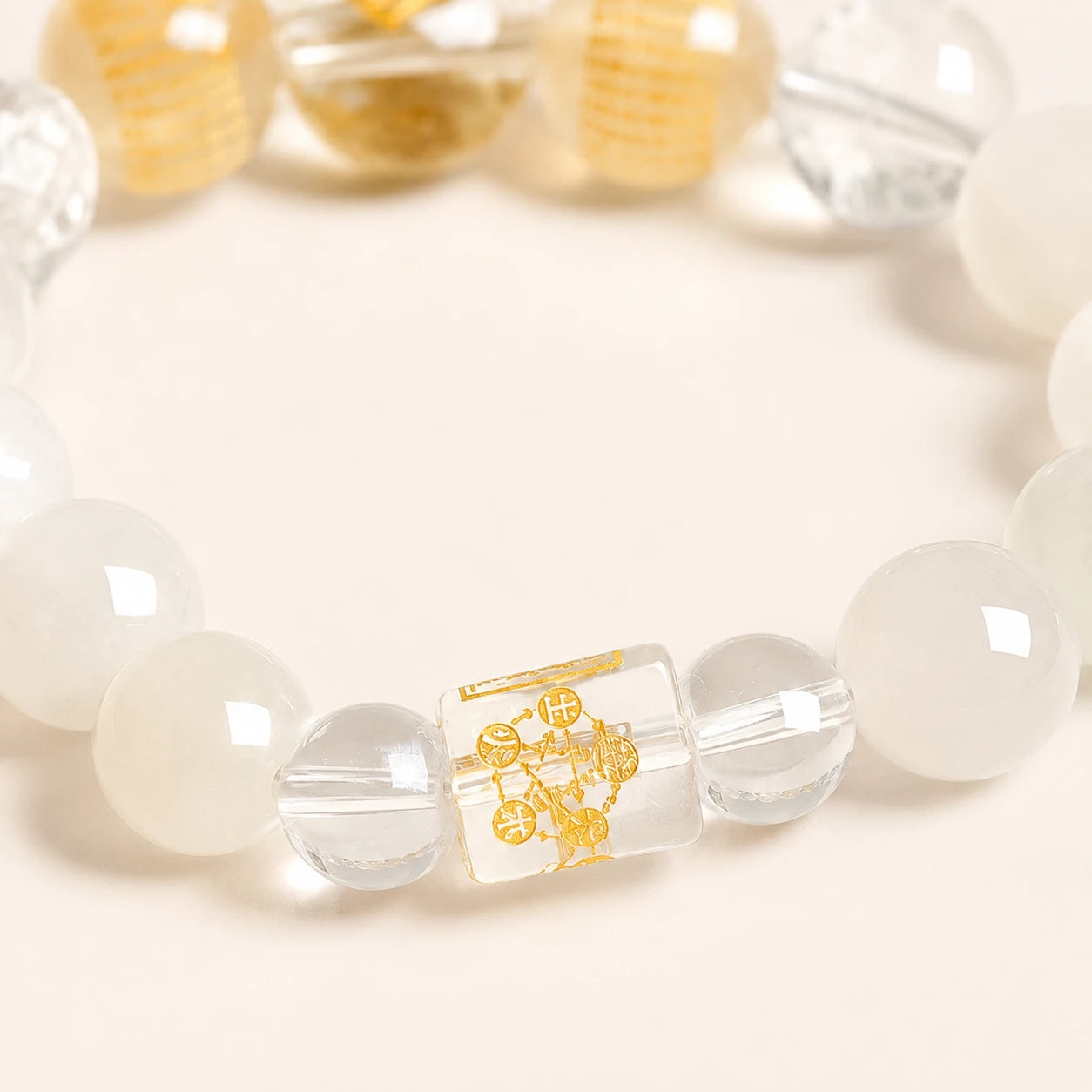 Golden Clarity Five Elements Bracelet