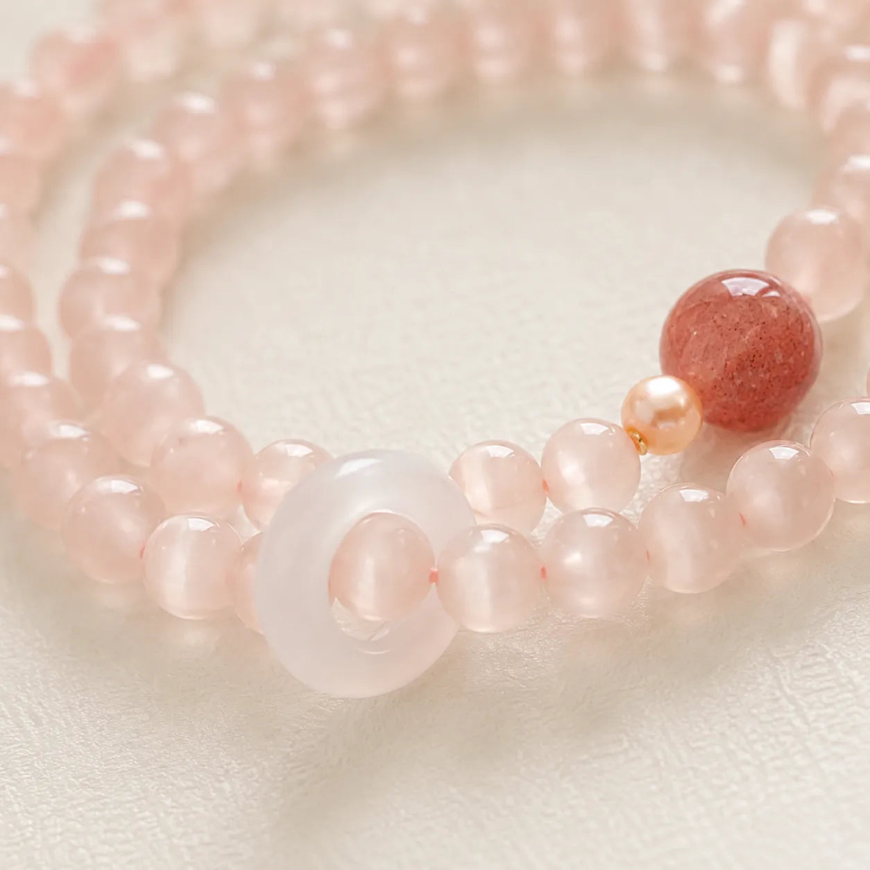 First Glance Strawberry Quartz Bracelet