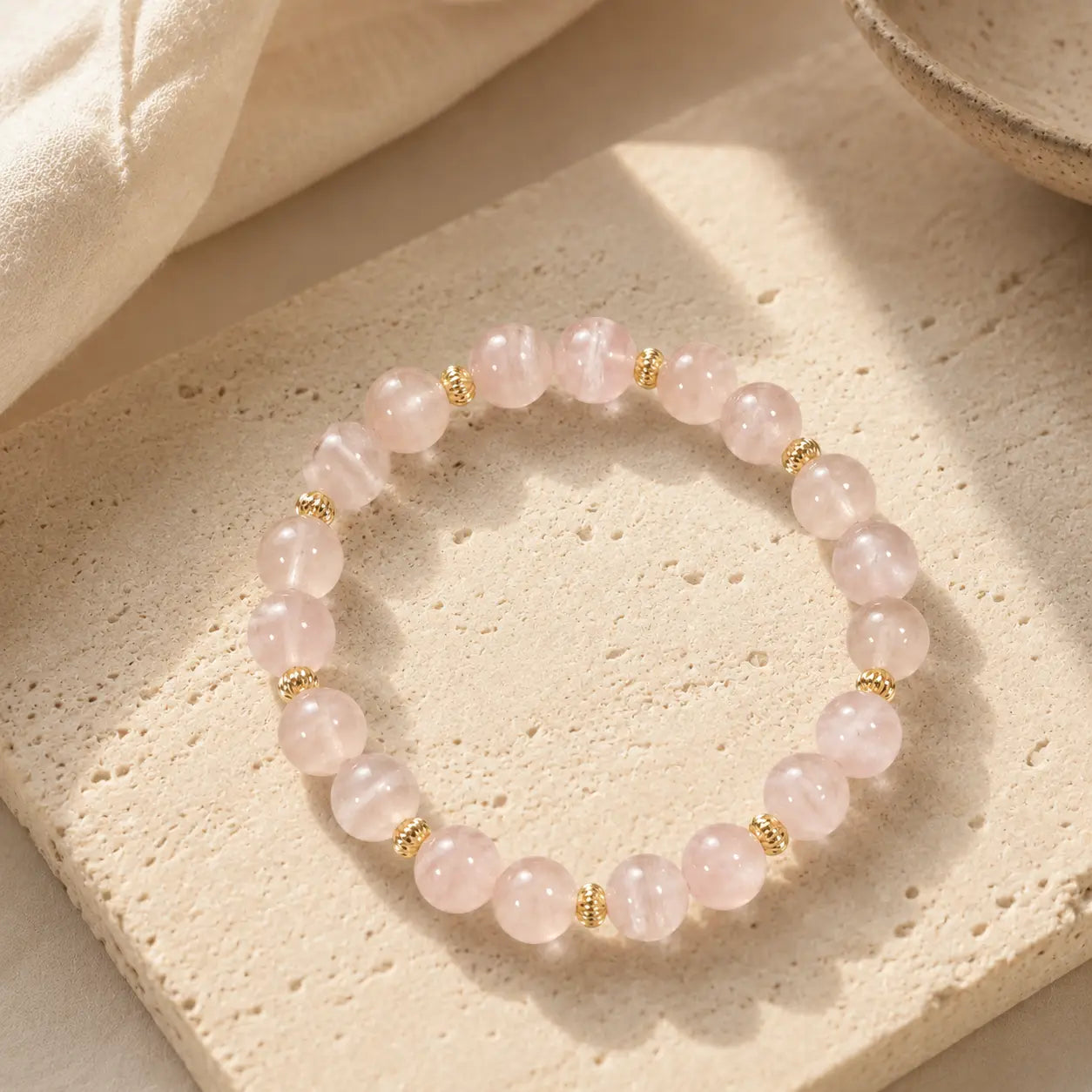 Soft Pink Cat Eye Bracelet