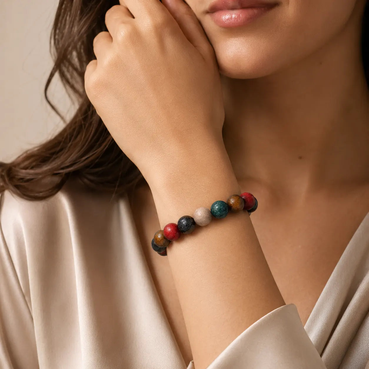 Five Elements Incense Bead Bracelet