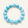 Blue Sea Pattern Stone Bracelet