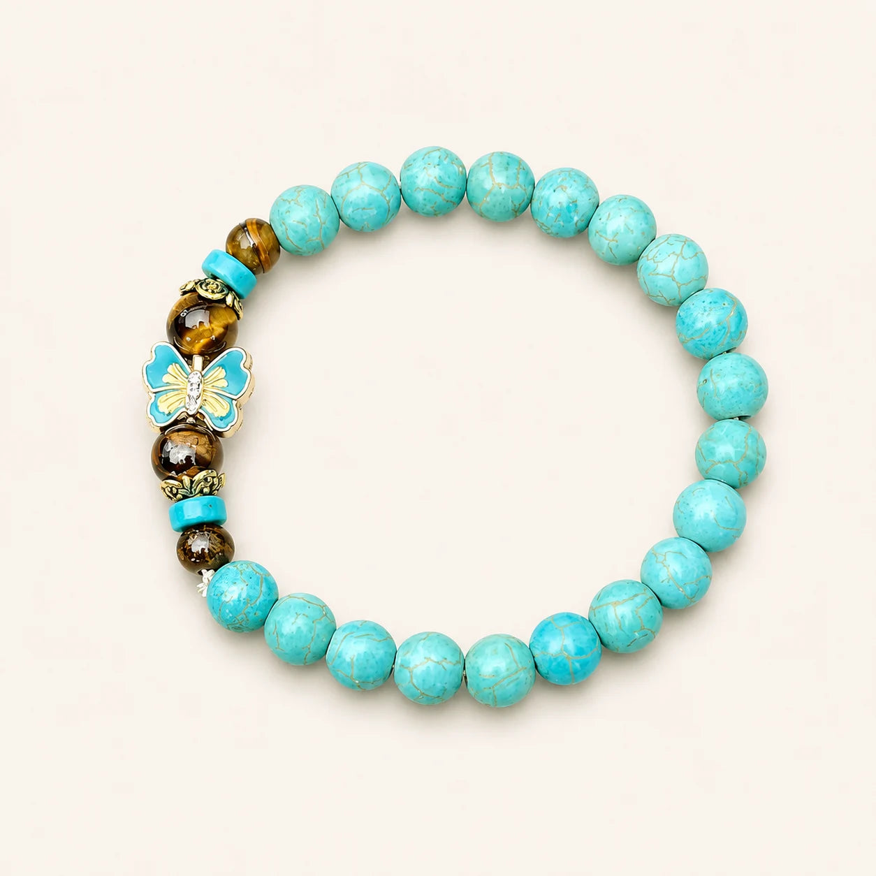 Vintage Turquoise Butterfly Bracelet