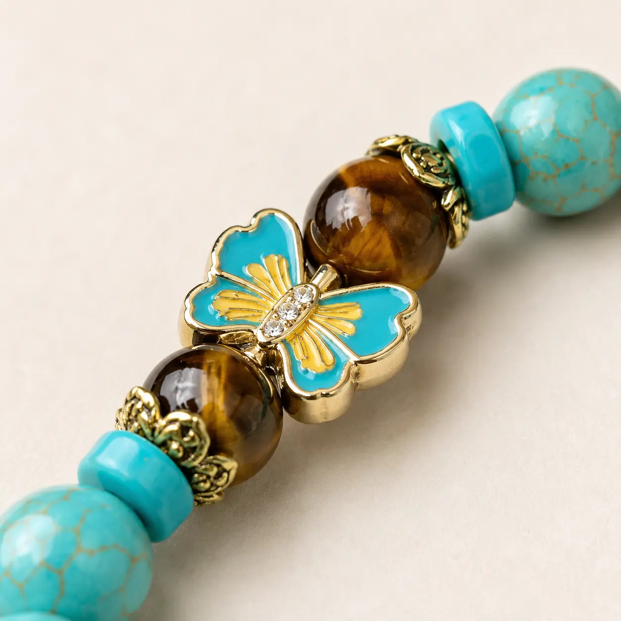 Vintage Turquoise Butterfly Bracelet