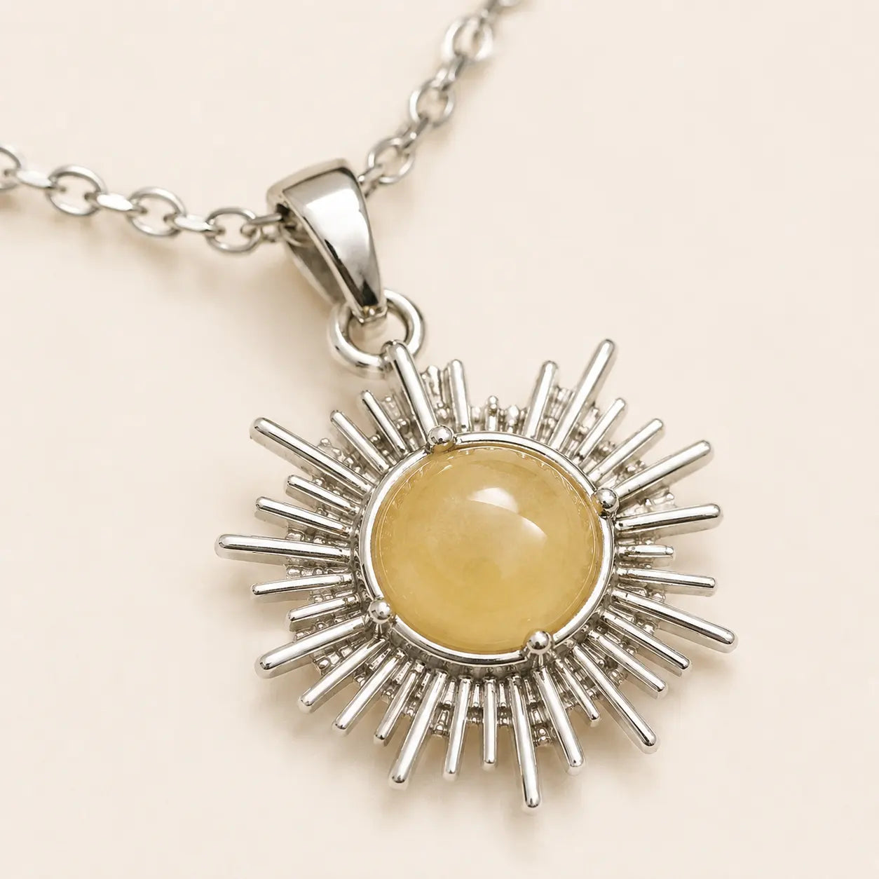 Bohemian Sun Pendant Necklace