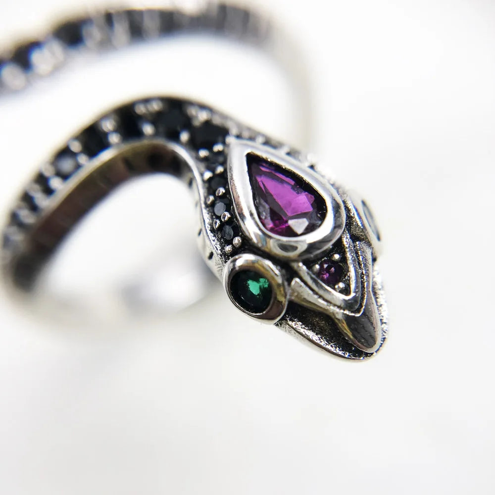 Prosperity Keeper Serpent Silver Ring