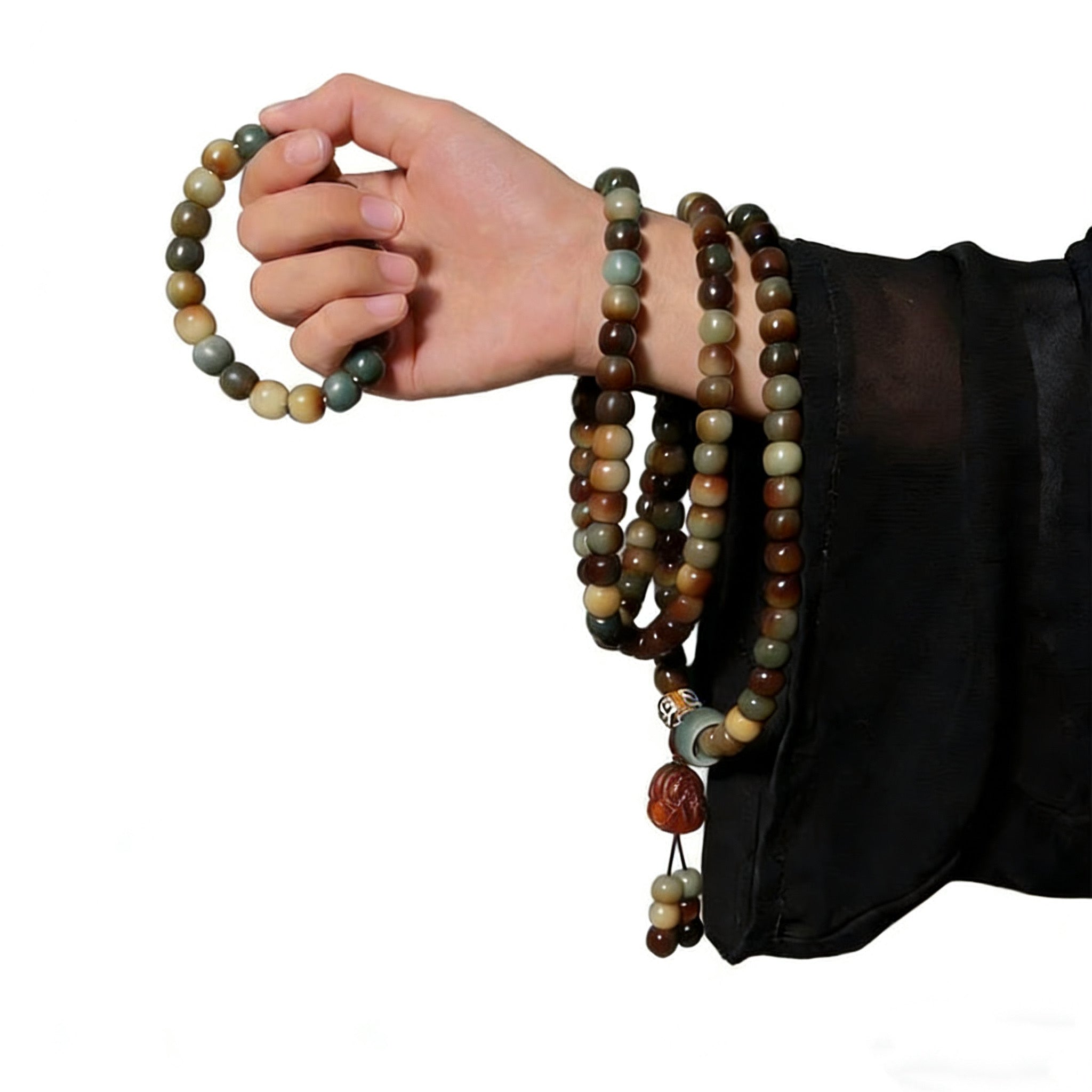 Full-Length Bodhi Seed 108 Mala Beads for Calm & Wisdom – TheFuMaster