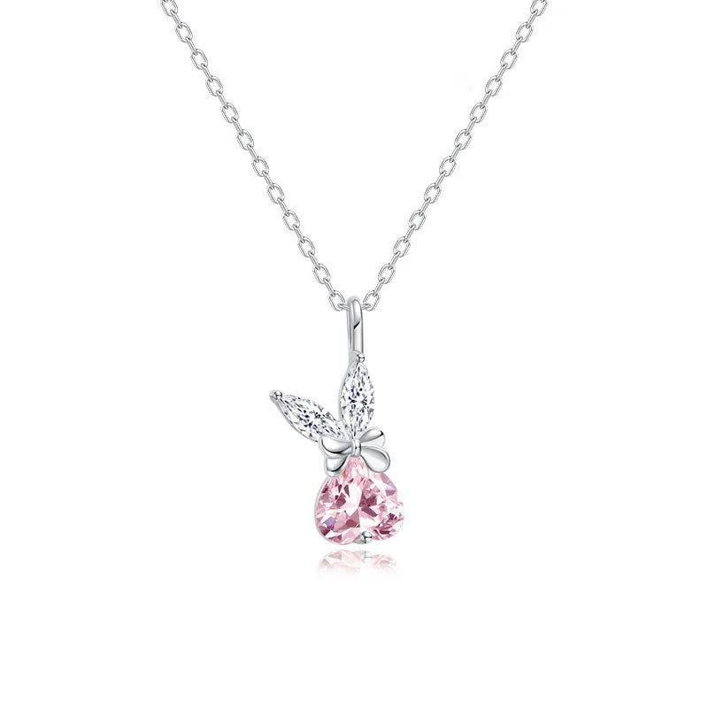 Sweet Radiant Rabbit Crystal Necklace