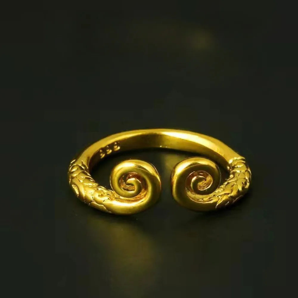 Black Myth Wukong Golden Cudgel Headband Opening Adjustable Ring