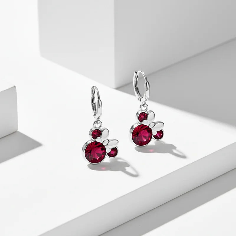 Vibrant Rat Vitality Alignment Hoop Earrings RAT-HP-RD-01