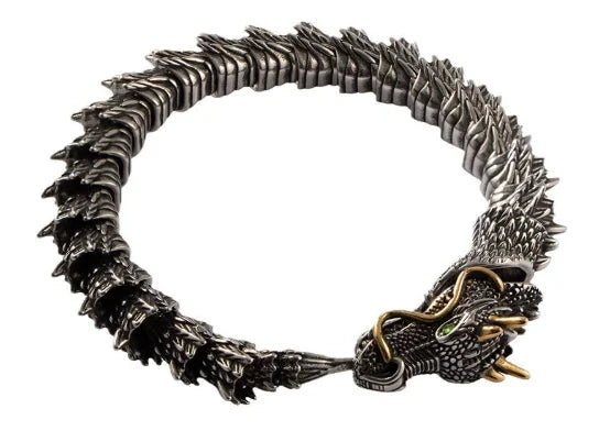 Playful Wisdom Serpent Carrot Bracelet