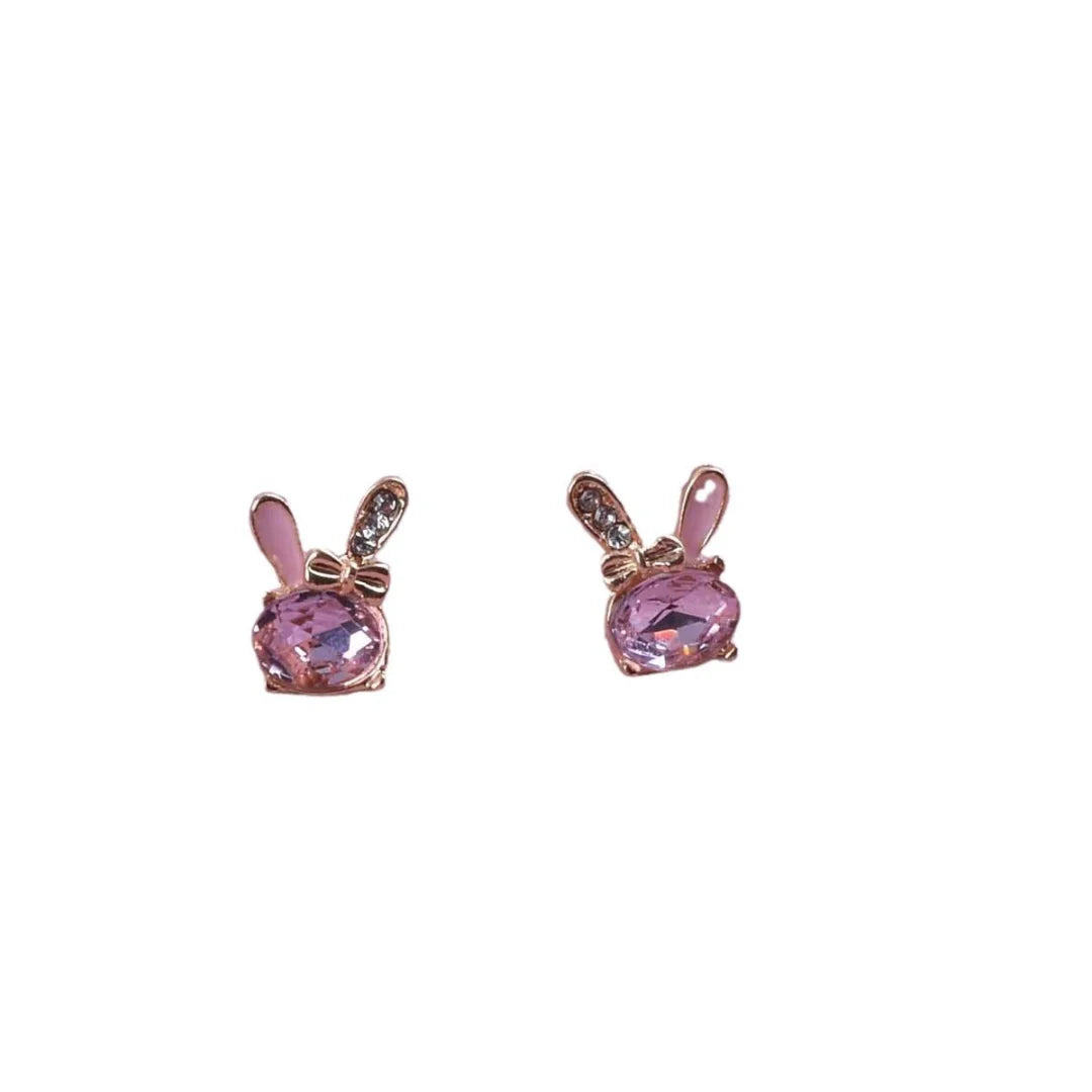 Sparkling Elegance Rabbit Zircon Earrings