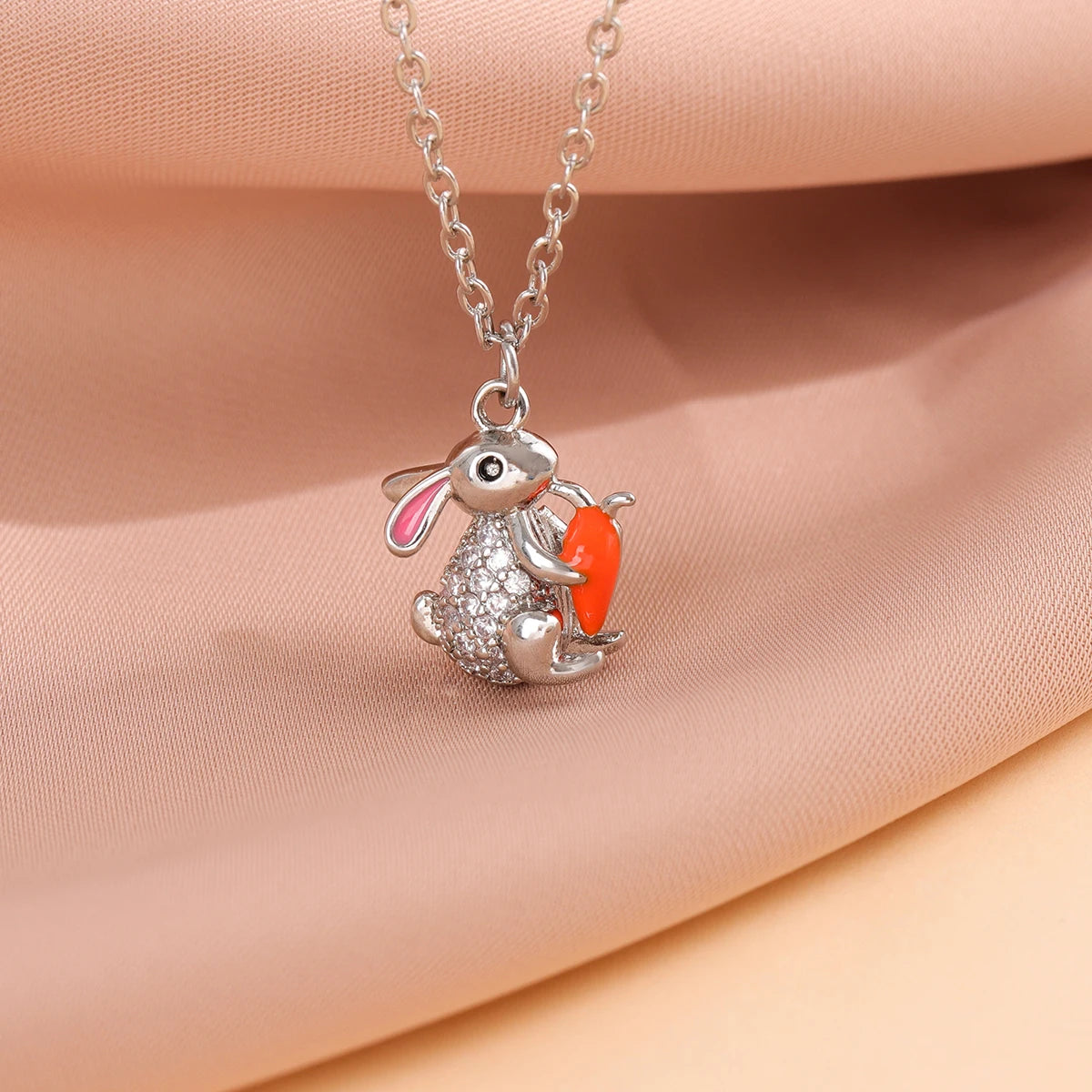 Eternal Harvest Rabbit Zircon Necklace