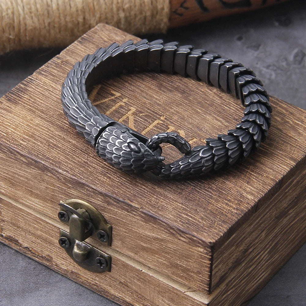 Playful Wisdom Serpent Carrot Bracelet