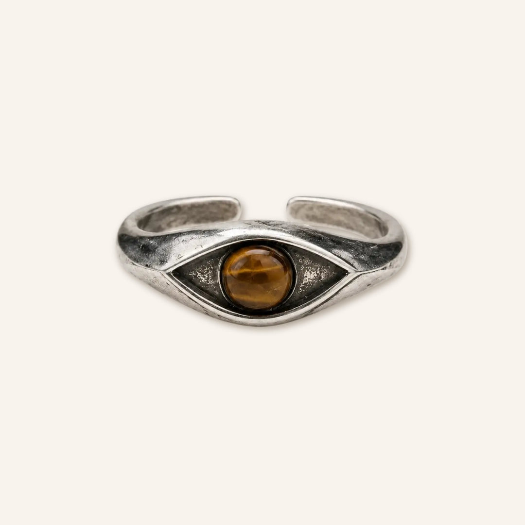 Quiet Guard Evil Eye Ring