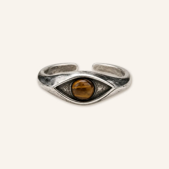 Quiet Guard Evil Eye Ring