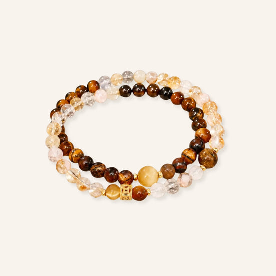 Steady Center Agarwood Citrine Bracelet