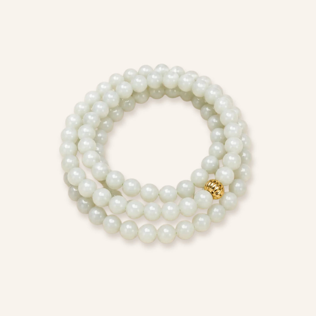Rooted Harmony Jade 108 Mala Necklace