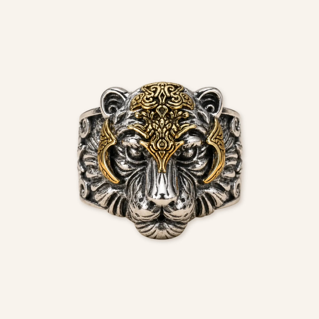 925 Silver Tiger Ring