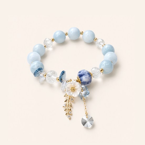 Blue bead bracelet by TheFuMaster