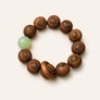 Carved Wood Strand Bracelet