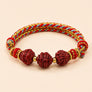 Cinnabar Zodiac Ox Sanhe Bracelet with cinnabar